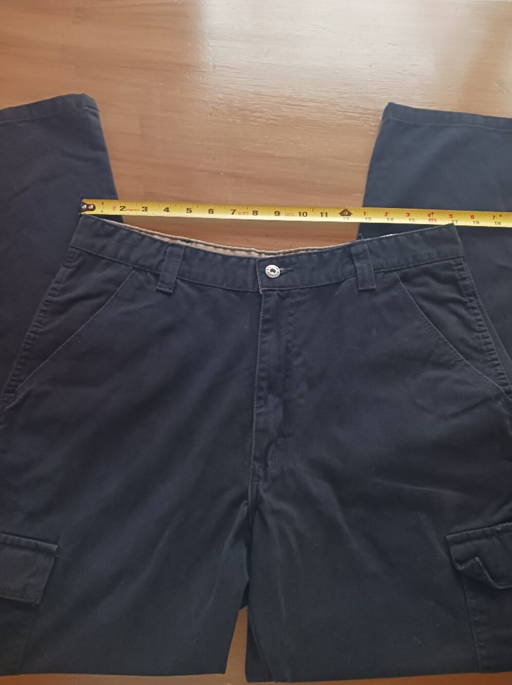 Wranglers Utility Jeans Mens 34x32 Black 100% Cotton - Picture 5 of 12